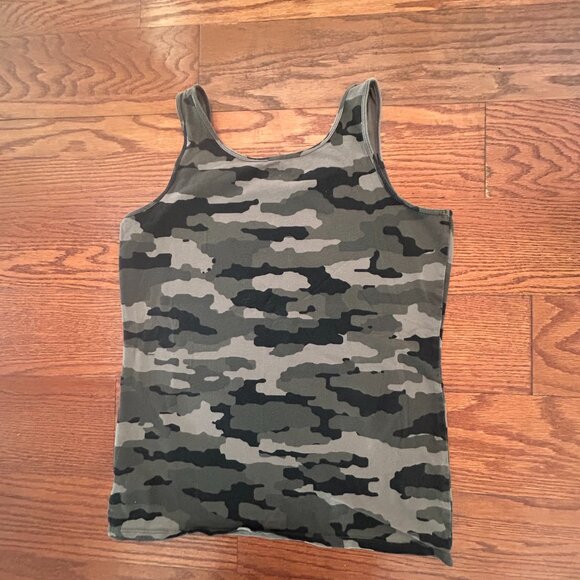 NWOT Duluth Trading Co No Yank Tank Top Gun Metal Camo Size Large NEVER WORN - Picture 7 of 8